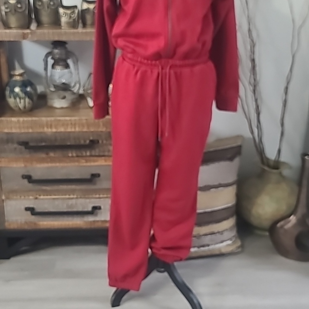 Universal Thread Red Zip-Up One Piece Track Set - Picture 2 of 13